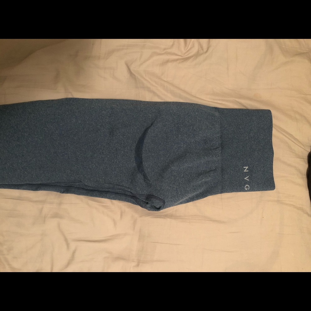 Blue Slate Contour Seamless Leggings NVGTN M